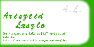 arisztid laszlo business card